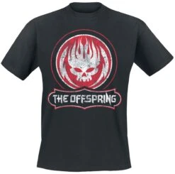 "Distressed Skull" T-Shirt Black By The Offspring