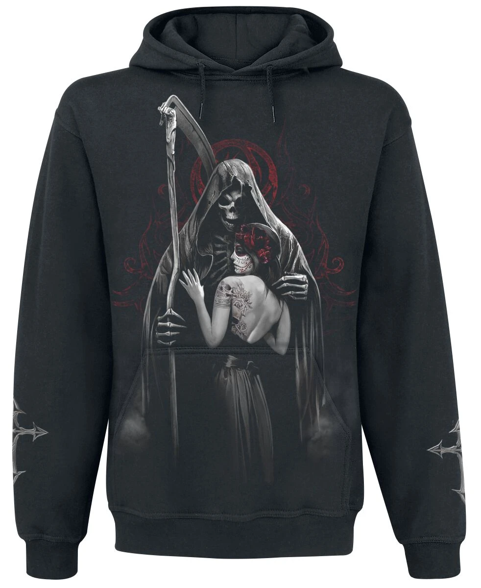 "Dead Kiss" Hooded Sweater Black By Spiral 3 "Dead Kiss" Hooded Sweater Black By Spiral