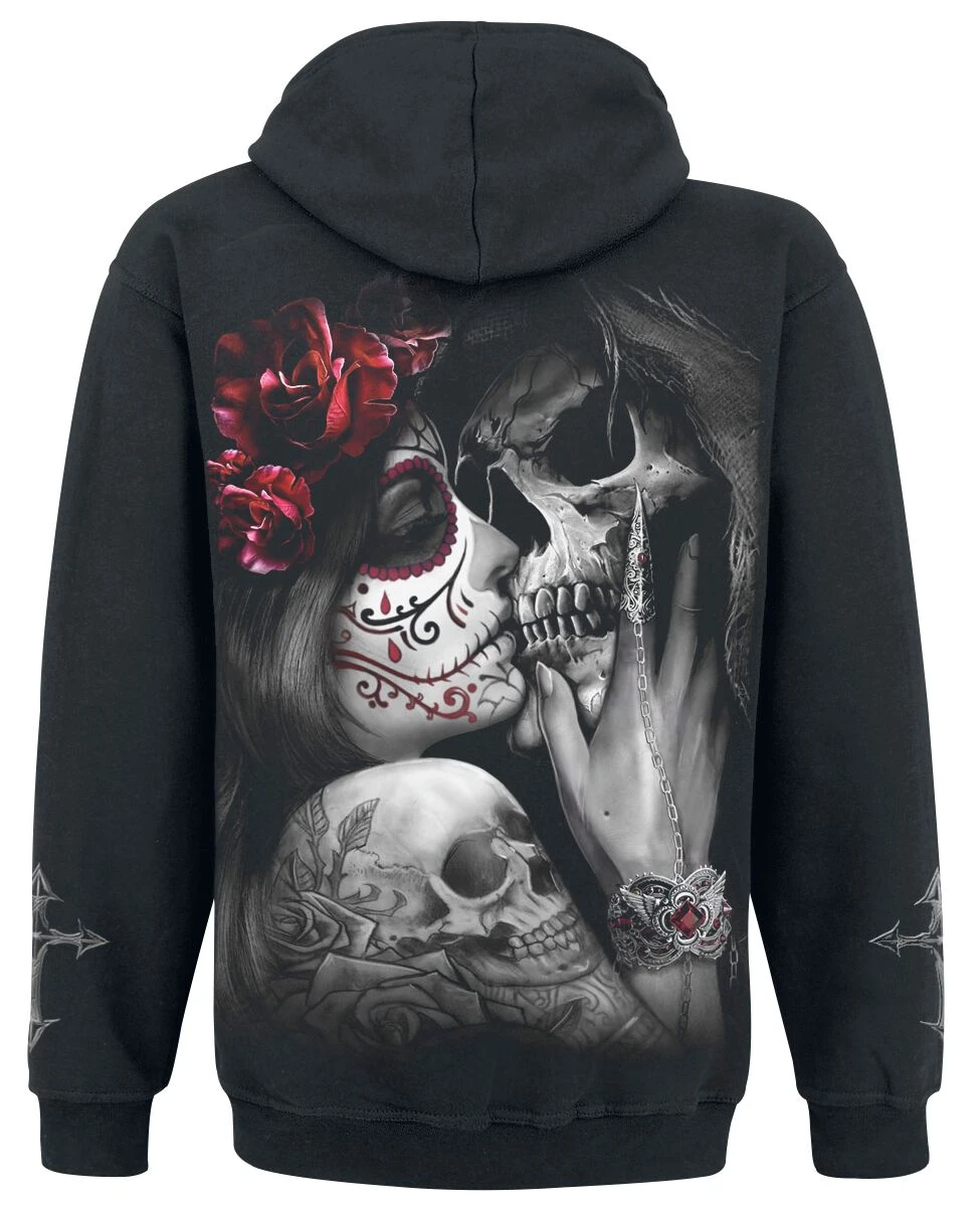 "Dead Kiss" Hooded Sweater Black By Spiral 4 "Dead Kiss" Hooded Sweater Black By Spiral - Image 2