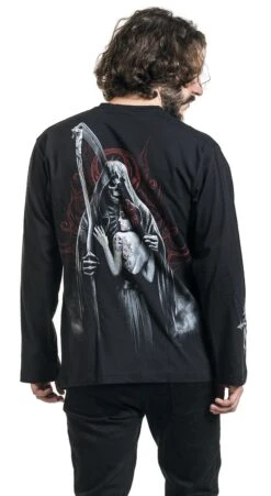 "Dead Kiss" Hooded Sweater Black By Spiral 15 "Dead Kiss" Hooded Sweater Black By Spiral -Men Fashion Clothing Store 361651wb