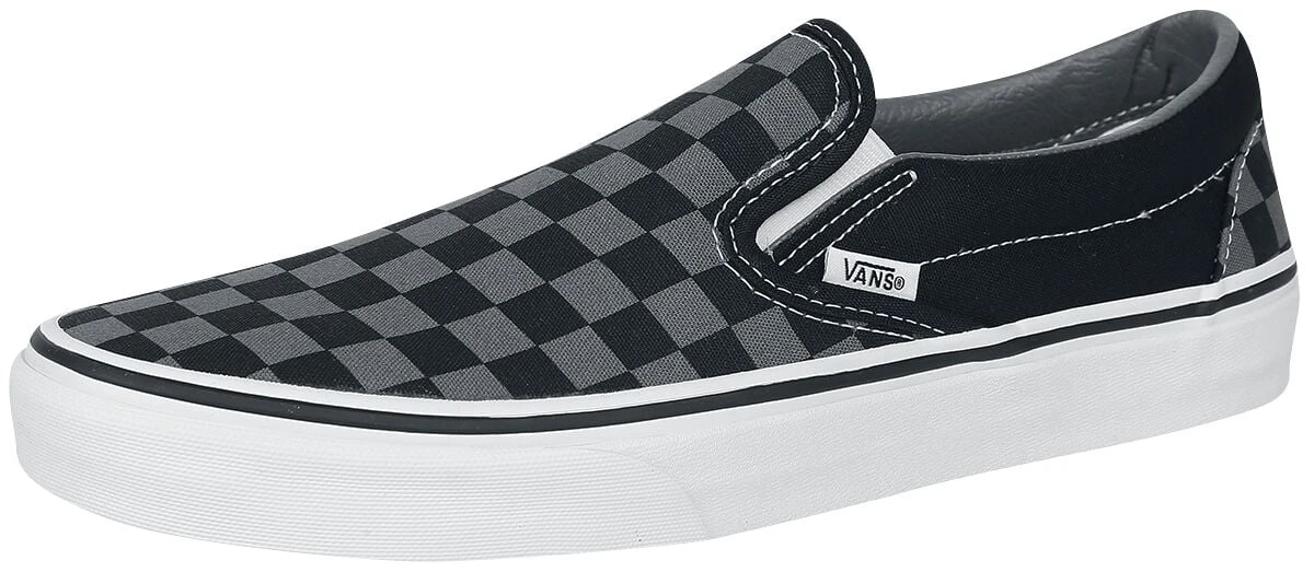 "Classic Slip-On Checkerboard" Sneakers Black-grey By Vans 3 "Classic Slip-On Checkerboard" Sneakers Black-grey By Vans