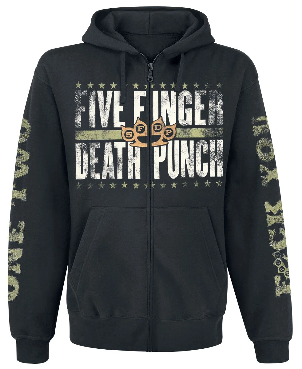 "Locked & Loaded" Hooded Zip Black By Five Finger Death Punch 3 "Locked & Loaded" Hooded Zip Black By Five Finger Death Punch