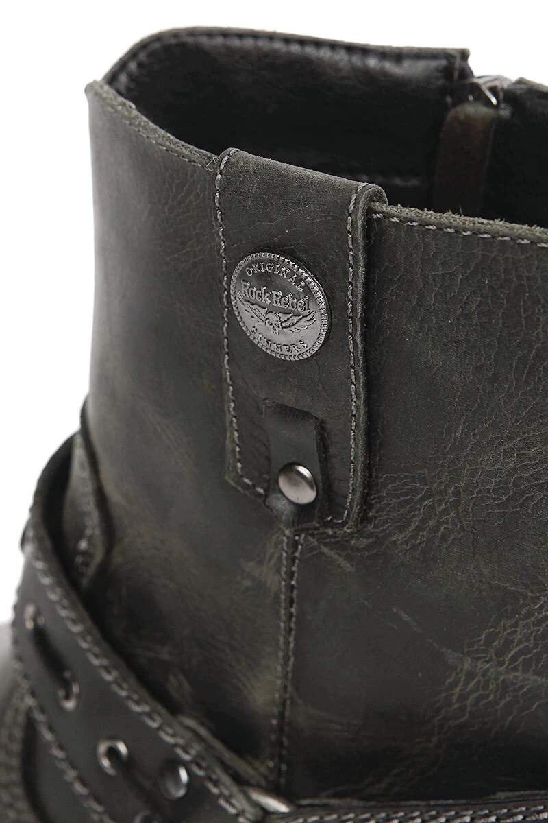 "Thunder Road" Boot Dark Brown By Rock Rebel By EMP 9 "Thunder Road" Boot Dark Brown By Rock Rebel By EMP - Image 8