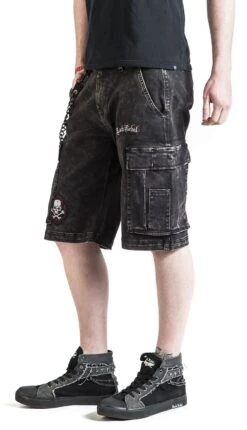 "Garageland" Shorts Black By Rock Rebel By EMP -Men Fashion Clothing Store 369194wa2