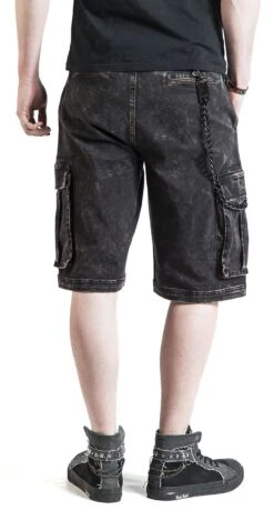 "Garageland" Shorts Black By Rock Rebel By EMP -Men Fashion Clothing Store 369194wb
