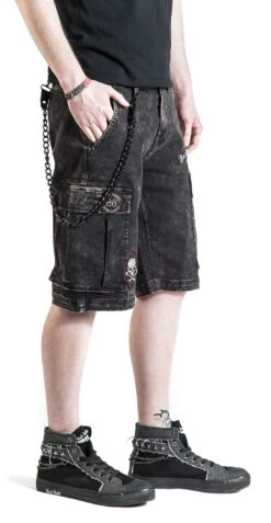 "Garageland" Shorts Black By Rock Rebel By EMP -Men Fashion Clothing Store 369194wb2