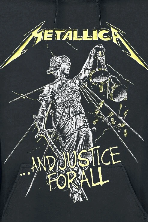 "...And Justice For All" Hooded Sweater Black By Metallica 5 "...And Justice For All" Hooded Sweater Black By Metallica - Image 3