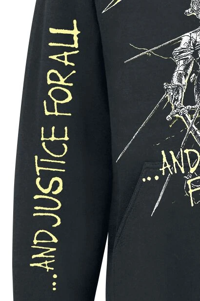 "...And Justice For All" Hooded Sweater Black By Metallica 7 "...And Justice For All" Hooded Sweater Black By Metallica - Image 5