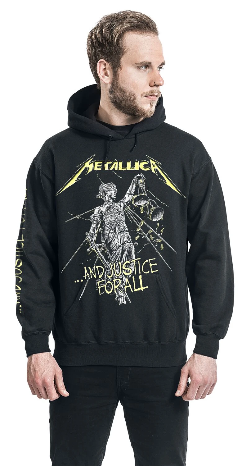 "...And Justice For All" Hooded Sweater Black By Metallica 8 "...And Justice For All" Hooded Sweater Black By Metallica - Image 6