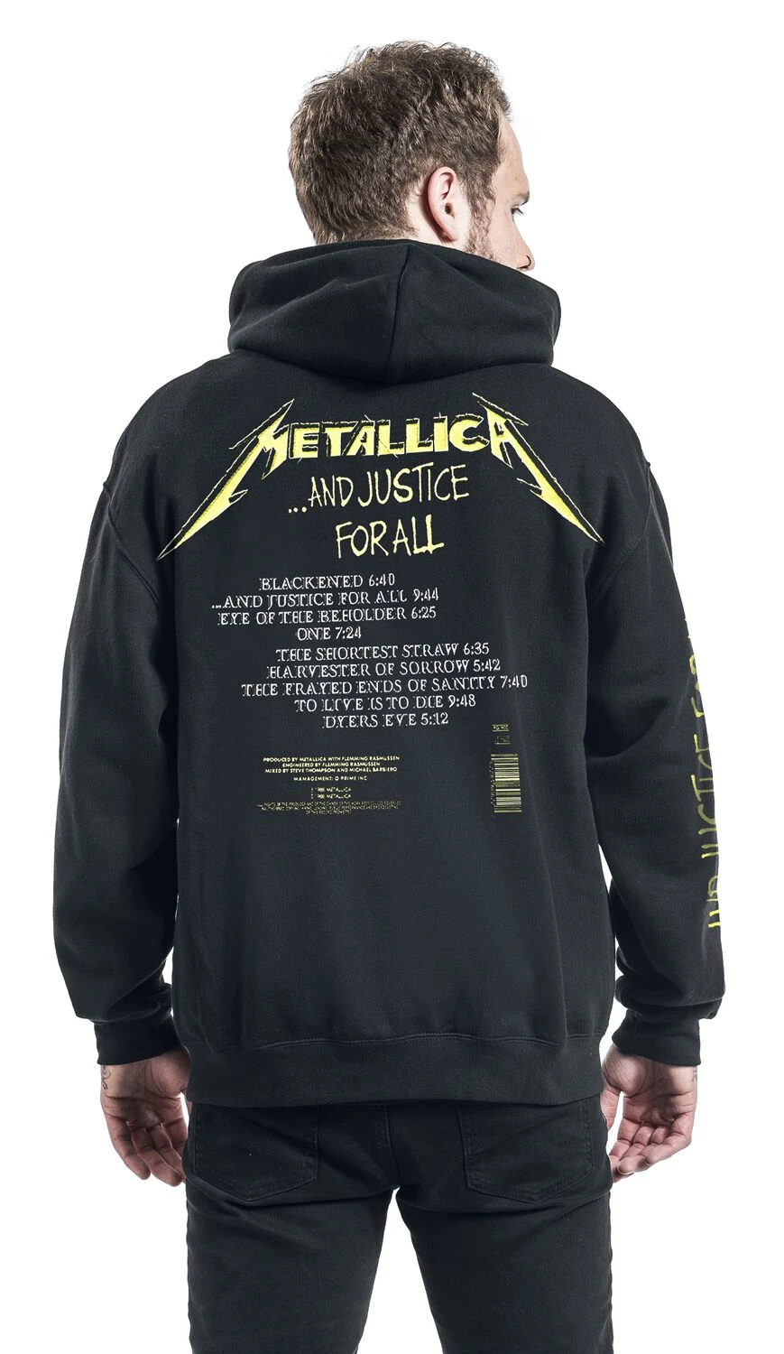 "...And Justice For All" Hooded Sweater Black By Metallica 9 "...And Justice For All" Hooded Sweater Black By Metallica - Image 7
