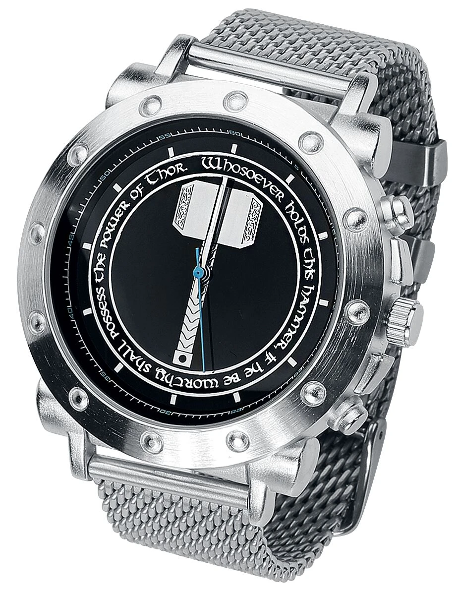 "Thor's Hammer" Wristwatches Silver-coloured By Thor 3 "Thor's Hammer" Wristwatches Silver-coloured By Thor