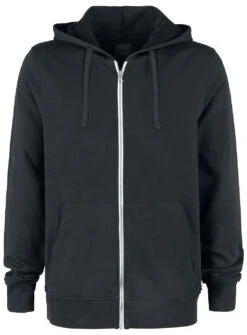 "Basic Sweat Cardigan" Hooded Zip Black By Produkt
