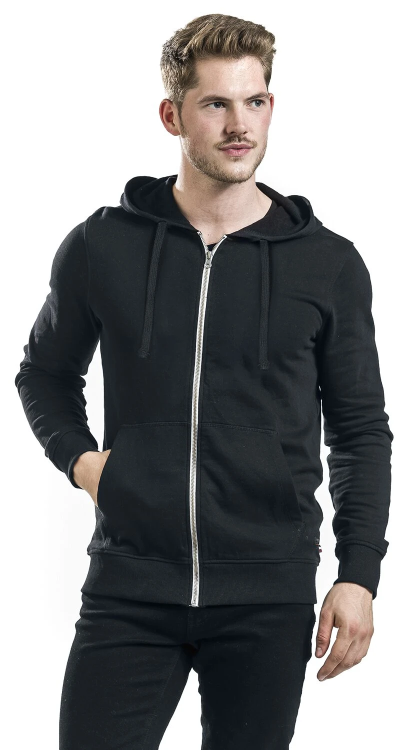 "Basic Sweat Cardigan" Hooded Zip Black By Produkt 6 "Basic Sweat Cardigan" Hooded Zip Black By Produkt - Image 4
