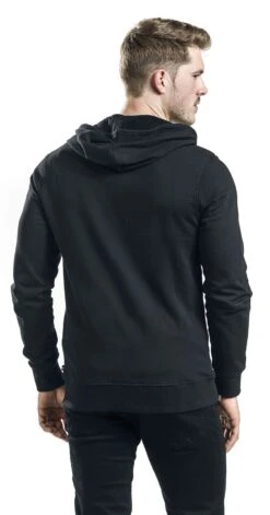 "Basic Sweat Cardigan" Hooded Zip Black By Produkt 11 "Basic Sweat Cardigan" Hooded Zip Black By Produkt -Men Fashion Clothing Store 371383wb