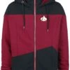 "The Next Generation" Hooded Zip Red-black By Star Trek
