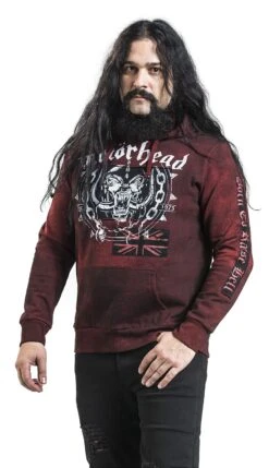 "EMP Signature Collection" Hooded Sweater Burgundy By Motörhead -Men Fashion Clothing Store 373691wa