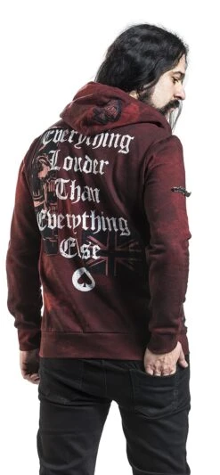 "EMP Signature Collection" Hooded Sweater Burgundy By Motörhead -Men Fashion Clothing Store 373691wb
