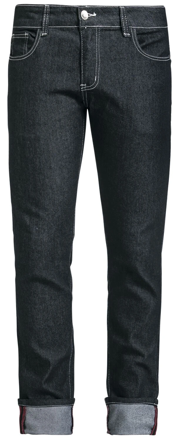 "Rockabilly Slim" Jeans Black By Banned Alternative 3 "Rockabilly Slim" Jeans Black By Banned Alternative