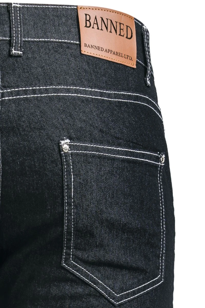 "Rockabilly Slim" Jeans Black By Banned Alternative 7 "Rockabilly Slim" Jeans Black By Banned Alternative - Image 5