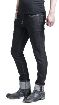 "Rockabilly Slim" Jeans Black By Banned Alternative 16 "Rockabilly Slim" Jeans Black By Banned Alternative -Men Fashion Clothing Store 376761wa2
