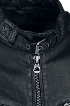 "Colt W18 Lasanv" Leather Jacket Black By Gipsy -Men Fashion Clothing Store 377345d