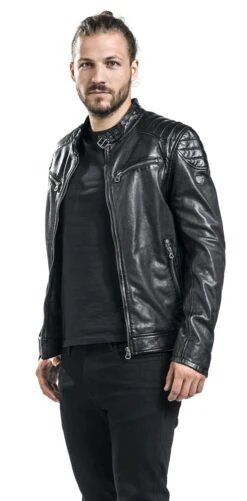 "Colt W18 Lasanv" Leather Jacket Black By Gipsy -Men Fashion Clothing Store 377345wa