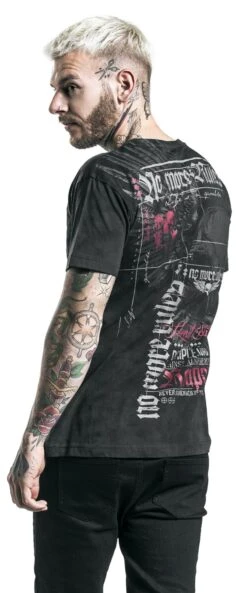 "Heavy Soul" T-Shirt Black By Rock Rebel By EMP -Men Fashion Clothing Store 377456wb