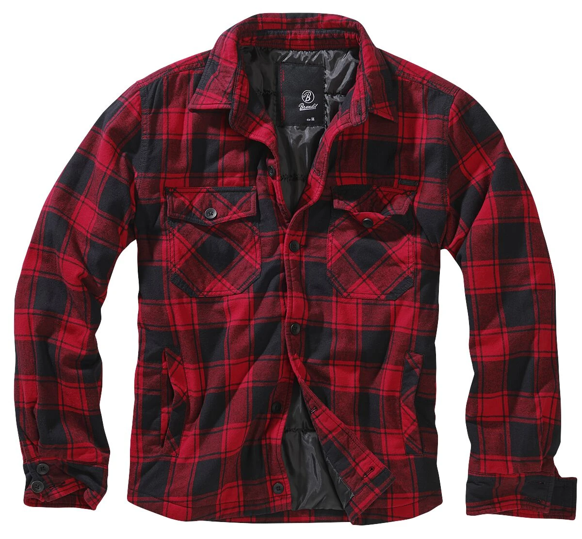 "Lumberjacket" Between-seasons Jacket Black-red By Brandit