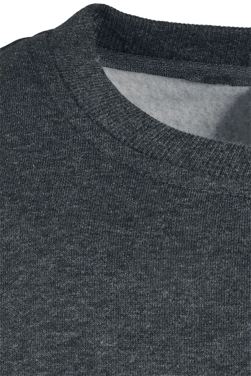 "Basic Terry Crew" Sweatshirt Mottled Dark Grey By Urban Classics 6 "Basic Terry Crew" Sweatshirt Mottled Dark Grey By Urban Classics - Image 4