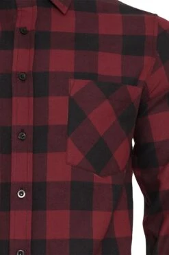 "Checked Flannel Shirt" Flanel Shirt Black-burgundy By Urban Classics 9 "Checked Flannel Shirt" Flanel Shirt Black-burgundy By Urban Classics -Men Fashion Clothing Store 379497d