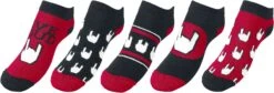 "Logo" Socks Black-red-white By EMP Basic Collection