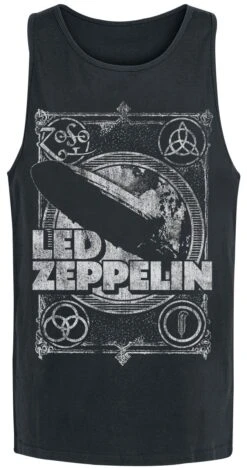 "Vintage Print LZ1" Tanktop Black By Led Zeppelin
