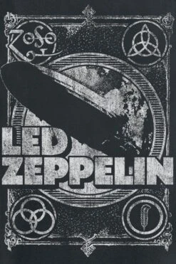 "Vintage Print LZ1" Tanktop Black By Led Zeppelin -Men Fashion Clothing Store 381251d