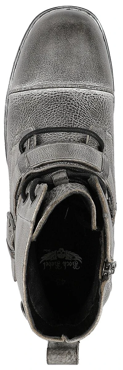 "Last Man Standing" Boot Grey By Rock Rebel By EMP 7 "Last Man Standing" Boot Grey By Rock Rebel By EMP - Image 5