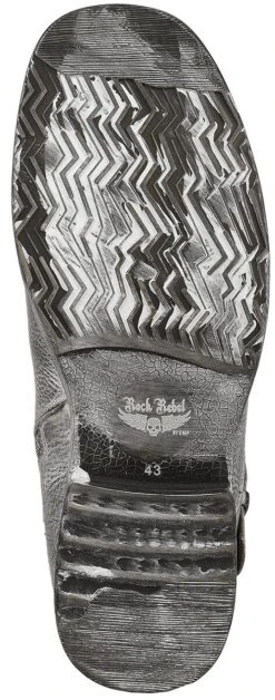 "Last Man Standing" Boot Grey By Rock Rebel By EMP 15 "Last Man Standing" Boot Grey By Rock Rebel By EMP -Men Fashion Clothing Store 382820a6