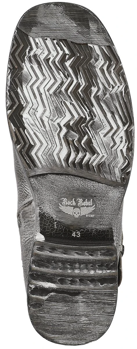 "Last Man Standing" Boot Grey By Rock Rebel By EMP 8 "Last Man Standing" Boot Grey By Rock Rebel By EMP - Image 6