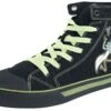 "Portal" Sneakers High Black By Rick And Morty -Men Fashion Clothing Store 383576a