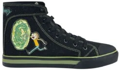 "Portal" Sneakers High Black By Rick And Morty -Men Fashion Clothing Store 383576a6
