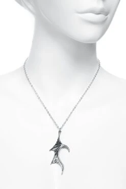 "Demon Wings Sweetheart" Necklace Black-silver By Alchemy Gothic 10 "Demon Wings Sweetheart" Necklace Black-silver By Alchemy Gothic -Men Fashion Clothing Store 384219c