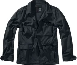 "BDU Twill Jacket" Between-seasons Jacket Black By Brandit