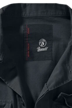 "BDU Twill Jacket" Between-seasons Jacket Black By Brandit -Men Fashion Clothing Store 384656e