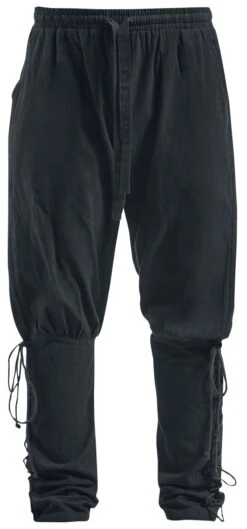 "Irwin Medieval Trousers" Trousers Black By Banned Alternative