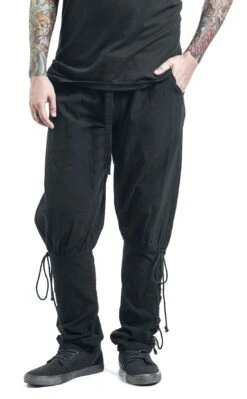 "Irwin Medieval Trousers" Trousers Black By Banned Alternative -Men Fashion Clothing Store 385799wa