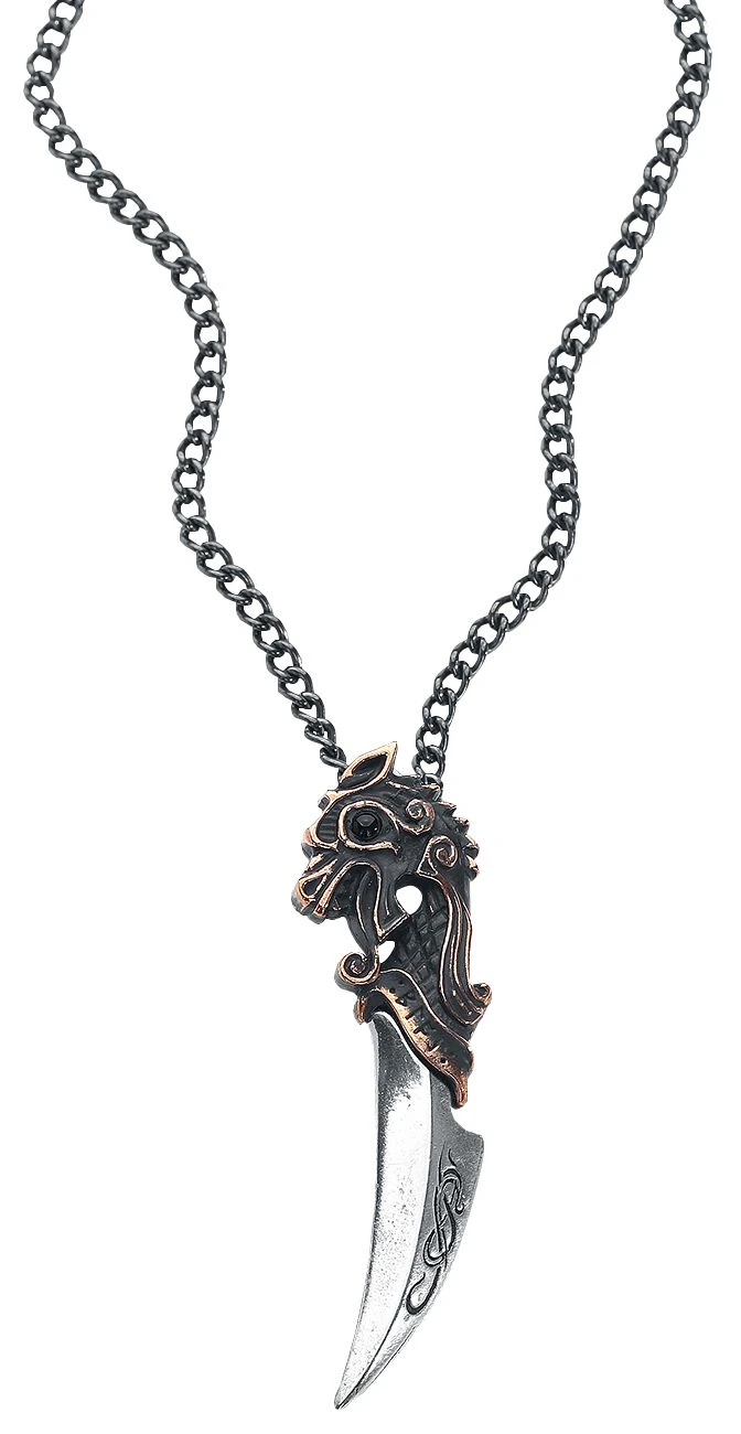 "Einardolk" Necklace Silver-coloured By Alchemy Gothic 3 "Einardolk" Necklace Silver-coloured By Alchemy Gothic