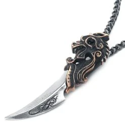 "Einardolk" Necklace Silver-coloured By Alchemy Gothic 10 "Einardolk" Necklace Silver-coloured By Alchemy Gothic -Men Fashion Clothing Store 385836d