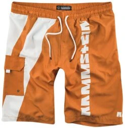 "Reise, Reise" Swim Shorts Orange-white By Rammstein