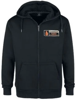 "Benzin" Hooded Zip Black By Rammstein