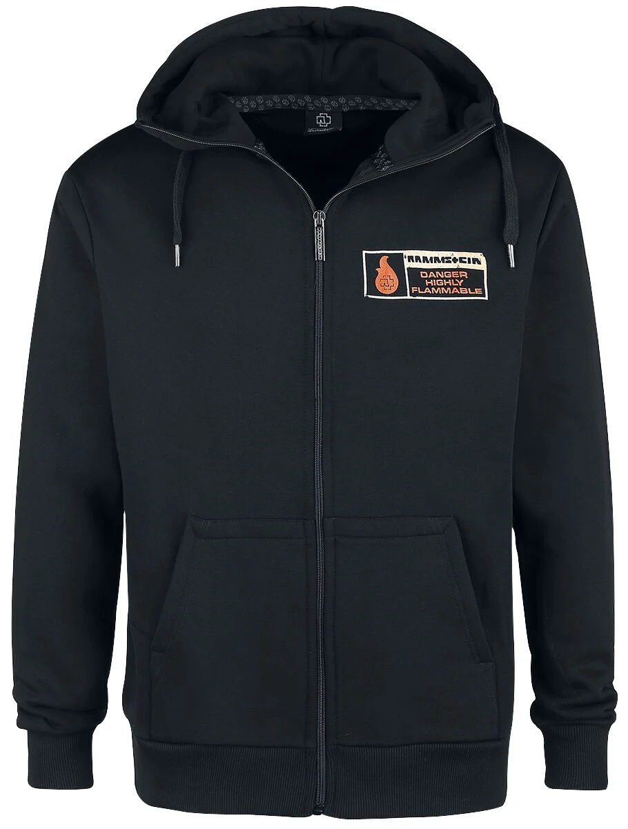 "Benzin" Hooded Zip Black By Rammstein 3 "Benzin" Hooded Zip Black By Rammstein
