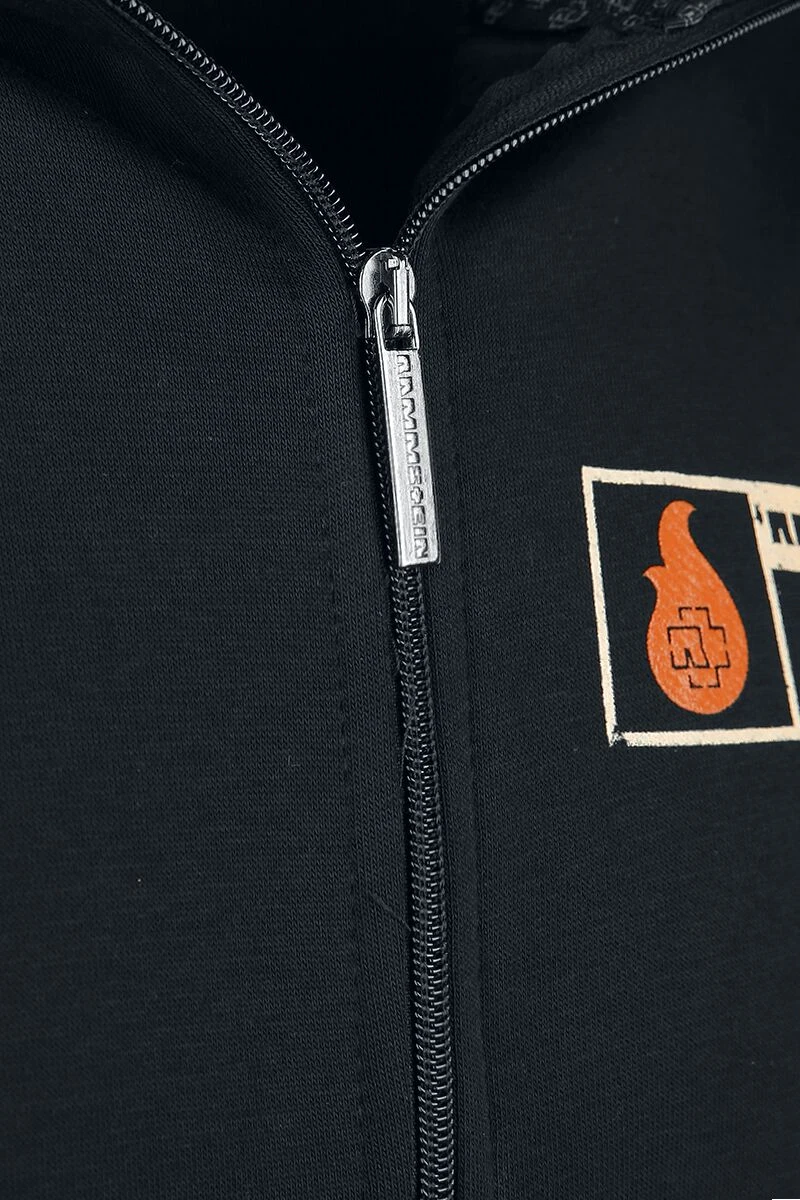 "Benzin" Hooded Zip Black By Rammstein 5 "Benzin" Hooded Zip Black By Rammstein - Image 3