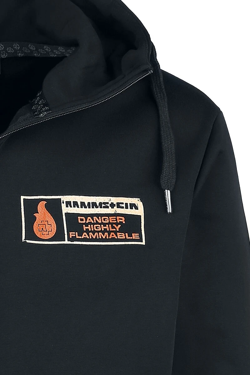 "Benzin" Hooded Zip Black By Rammstein 6 "Benzin" Hooded Zip Black By Rammstein - Image 4